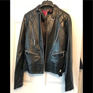 Billabong ladies leather moto jacket